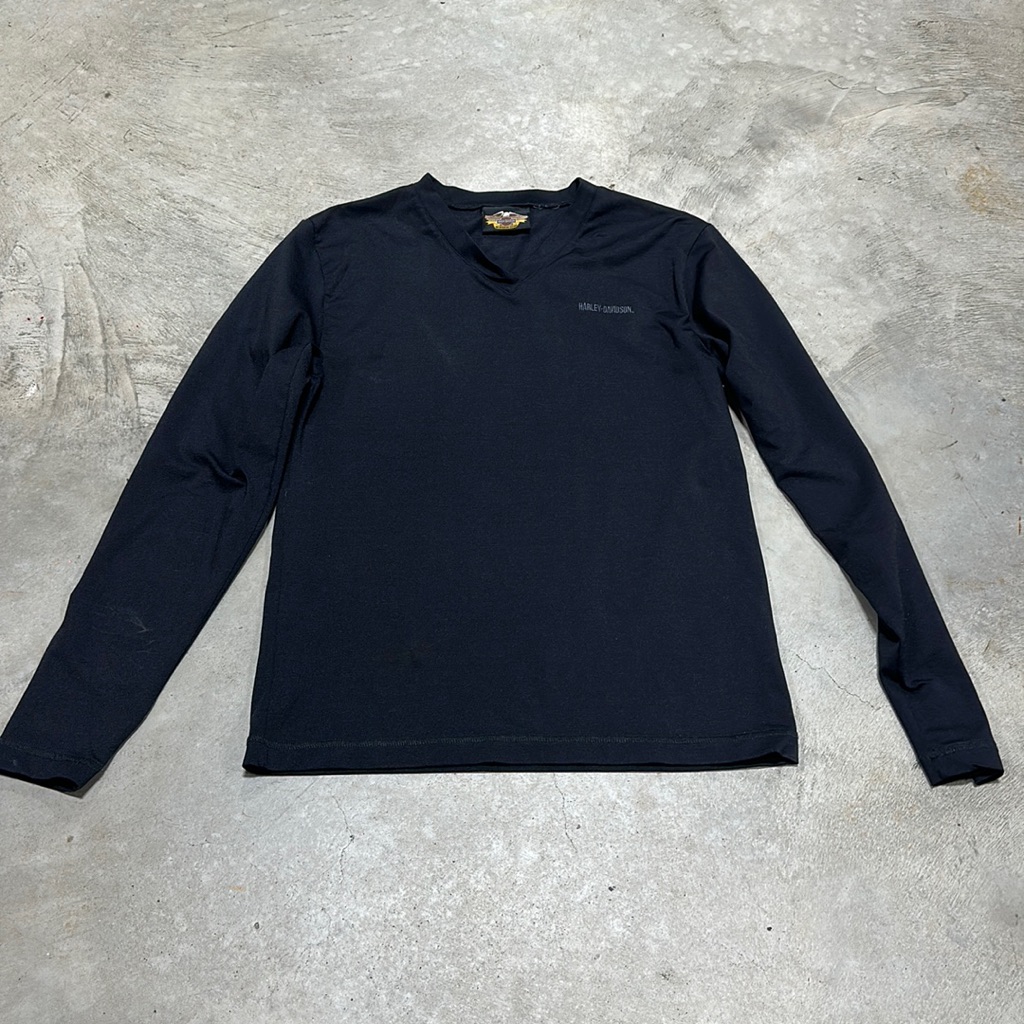 Harley Davidson Brand Black Long Sleeve Top Size SD69